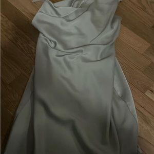 green urban outfitters silk dress